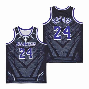 Kobe Bryant 24 Los Angeles Lakers Black Panther Pattern Swingman Jersey Black MEN WOMEN YOUTH S-6XL SIZE