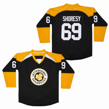 LETTERKENNY SHAMROCKS SHORESY #69 EMBROIDERED HOCKEY JERSEY MEN WOMEN YOUTH S-6XL SIZE