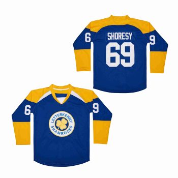 LETTERKENNY SHAMROCKS SHORESY #69 EMBROIDERED HOCKEY JERSEY blue MEN WOMEN YOUTH S-6XL SIZE