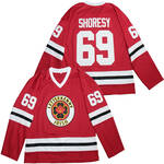 LETTERKENNY SHAMROCKS SHORESY #69 EMBROIDERED HOCKEY JERSEY red