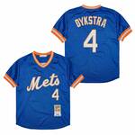 Len Lenny Dykstra New York Mets Jersey Mitchell & Ness blue men women youth size S-6XL