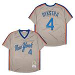 Len Lenny Dykstra New York Mets Jersey Mitchell & Ness grey men women youth size S-6XL