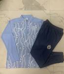 2024-25 Light Blue Ink-jet children's wear -Manchester City Soccer training uniform youth size S-3XL