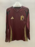 Customize name and number Long Sleeve 2024 Belgium home