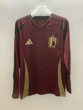 Customize name and number Long Sleeve 2024 Belgium home