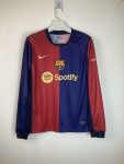 Customize name and number Long sleeve 24-25 Barcelona home
