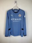 Customize name and number Long sleeve 24-25 Manchester City home