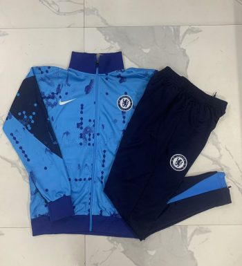 2024-25 Longa Chelsea Lake Blue ink jet -Chelsea Soccer training uniform youth size S-3XL