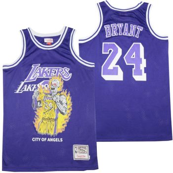 Los Angeles laker #24 Kobe Bryant Cool Base Jersey purple Mexico MEN WOMEN YOUTH S-6XL SIZE