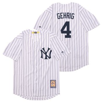 Lou Gehrig New York Yankees Jersey Mitchell & Ness retro white men women youth size S-6XL
