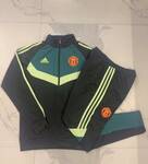 2024-25 Manchester United black cut green -Manchester United Soccer training uniform youth size S-3XL