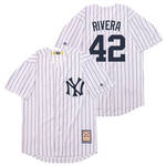 Mariano Rivera New York Yankees Mitchell & Ness retro white version men women youth size S-6XL