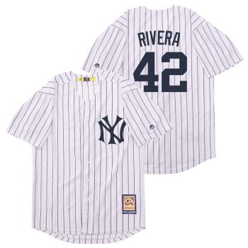 Mariano Rivera New York Yankees Mitchell & Ness retro white version men women youth size S-6XL