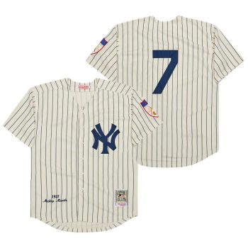 Mickey Mantle New York Yankees Jersey pinstripes Mitchell & Ness men women youth size S-6XL