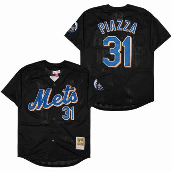 Mike Piazza New York Mets Jersey Mitchell & Ness black men women youth size S-6XL