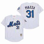 Mike Piazza New York Mets Jersey Mitchell & Ness white men women youth size S-6XL
