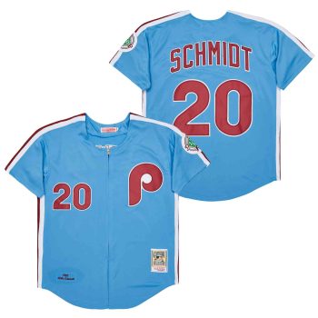 Mike Schmidt Philadelphia Phillies Jersey Mitchell & Ness men women youth size S-6XL