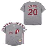 Mike Schmidt Philadelphia Phillies Jersey Mitchell & Ness grey