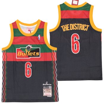 Mitchell & Ness x Wale x Washington Wizards Swingman Jersey Black MEN WOMEN YOUTH S-6XL SIZE