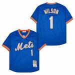 Mookie Wilson New York Mets Jersey Mitchell & Ness blue