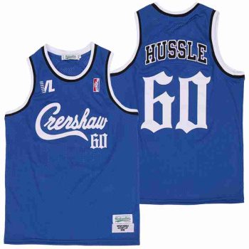 NIPSEY HUSSLE VICTORY LAP BLUE BASKETBALL JERSEY MEN WOMEN YOUTH S-6XL SIZE