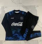2024-25 Naples Black inkjet -Naples Soccer training uniform youth size S-3XL