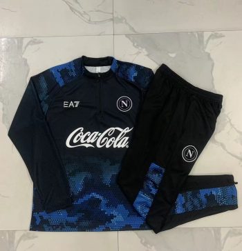2024-25 Naples Black inkjet -Naples Soccer training uniform youth size S-3XL