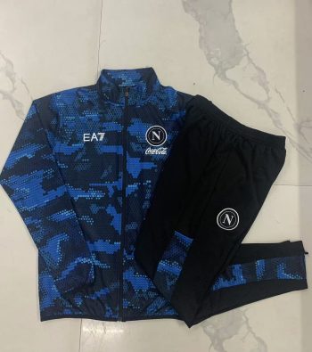 2024-25 Naples Blue inkjet -Naples Soccer training uniform youth size S-3XL