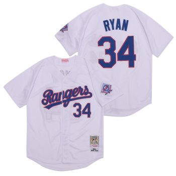 Nolan Ryan Texas Rangers Jersey Mitchell & Ness men women youth size S-6XL