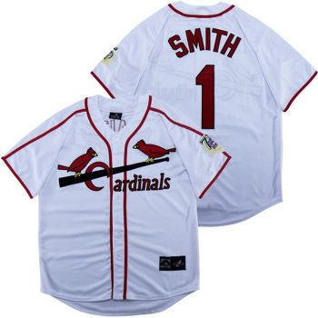 Ozzie Smith St. Louis Cardinals Jersey Mitchell & Ness white retro men women youth size S-6XL