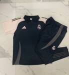 2024-25 POLO Real Madrid Grey -Real Madrid Soccer training uniform youth size S-3XL