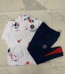 2024-25 Paris White inkjet -Paris Soccer training uniform youth size S-3XL
