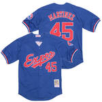 Pedro Martinez Montreal Expos Jersey blue Mitchell & Ness retro men women youth size S-6XL