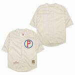 Philadelphia Phillies Jersey Mitchell & Ness No name No number cream