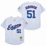Randy Johnson Montreal Expos jersey Mitchell & Ness white men women youth size S-6XL