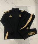 2024-25 Real Madrid Black -Real Madrid Soccer training uniform youth size S-3XL