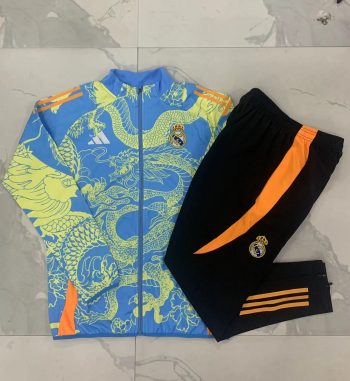 2024-25 Real Madrid Light Orchid (Jet Dragon) -Real Madrid Soccer training uniform youth size S-3XL