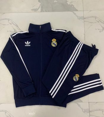 2024-25 Real Madrid Royal Blue (White three sides) -Real Madrid Soccer training uniform youth size S-3XL