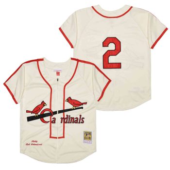 Red Schoendienst St. Louis Cardinals Jersey 1946 Mitchell & Ness men women youth size S-6XL