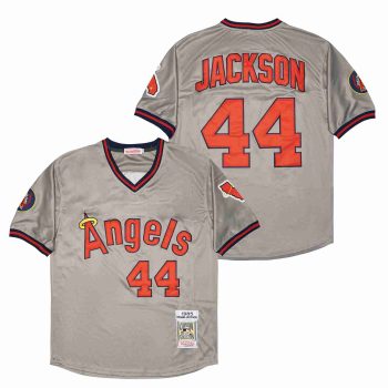 Reggie Jackson California Angels Anaheim Jersey grey men women youth size S-6XL