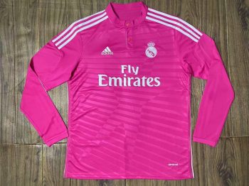 Retro 14-15 Real Madrid away long sleeve Custom name and number