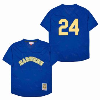 Retro Baseball Jerseys Ken Griffey Jr. Marlins Throwback blue men women youth size S-6XL