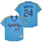Retro Baseball Jerseys Ken Griffey Jr. Marlins Throwback blue version men women youth size S-6XL