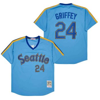 Retro Baseball Jerseys Ken Griffey Jr. Marlins Throwback blue version men women youth size S-6XL