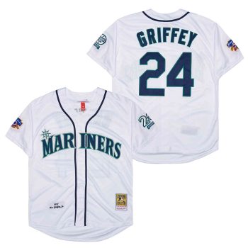 Retro Baseball Jerseys Ken Griffey Jr. Marlins Throwback white retro men women youth size S-6XL