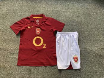 Retro children's wear Arsenal 05-06 home customize name and number