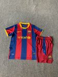 Retro children's wear Barcelona 10-11 home customize name and number