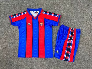 Retro children's wear Barcelona 95-97 home customize name and number