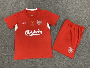 Retro children's wear Liverpool 04-05 home customize name and number