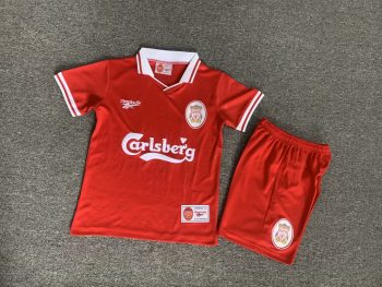 Retro children's wear Liverpool 96-97 home customize name and number